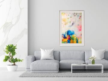 GLOW ON SURFACE - Wooden Painting by NOVOCUADRO ART COMPANY - view 3